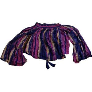 Wonderly purple off shoulders crop top Size 0X